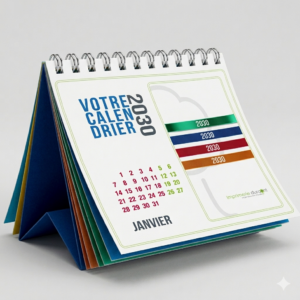 CALENDRIER CHEVALET À SPIRALE MULTIPAGES