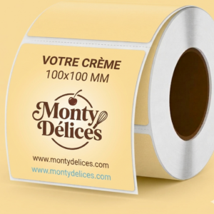 ÉTIQUETTE PAPIER AUTOCOLLANT 10x10